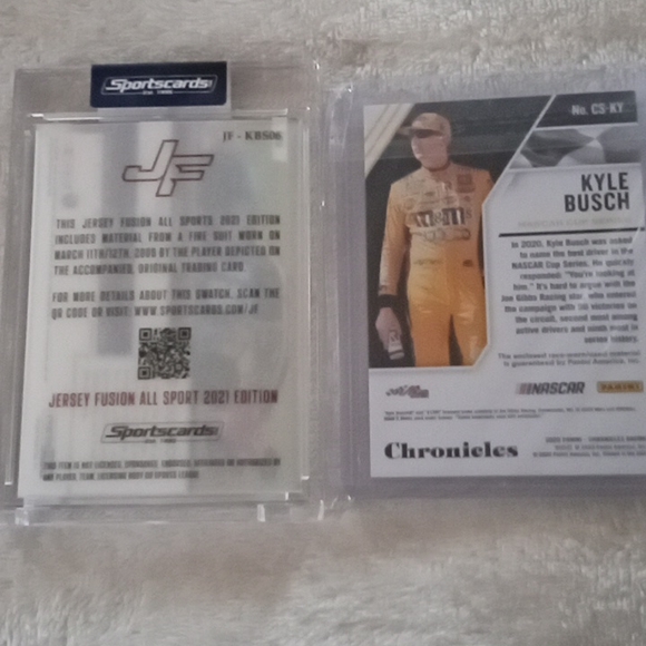 Kyle Busch race used swatch cards - Picture 4 of 4
